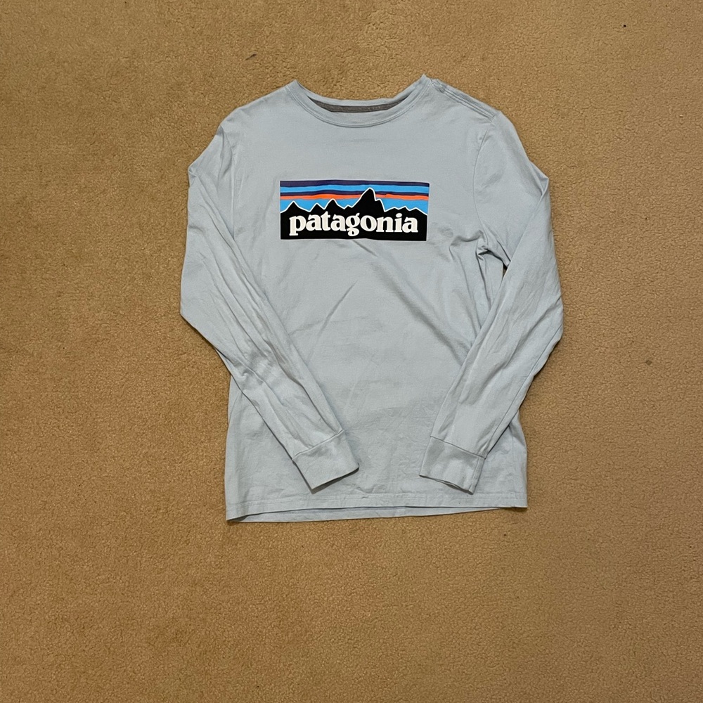 Blue Patagonia Long Sleeve Size Youth Extra Large